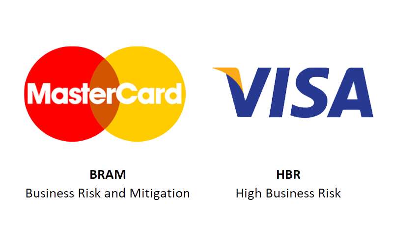 visa and mastercard